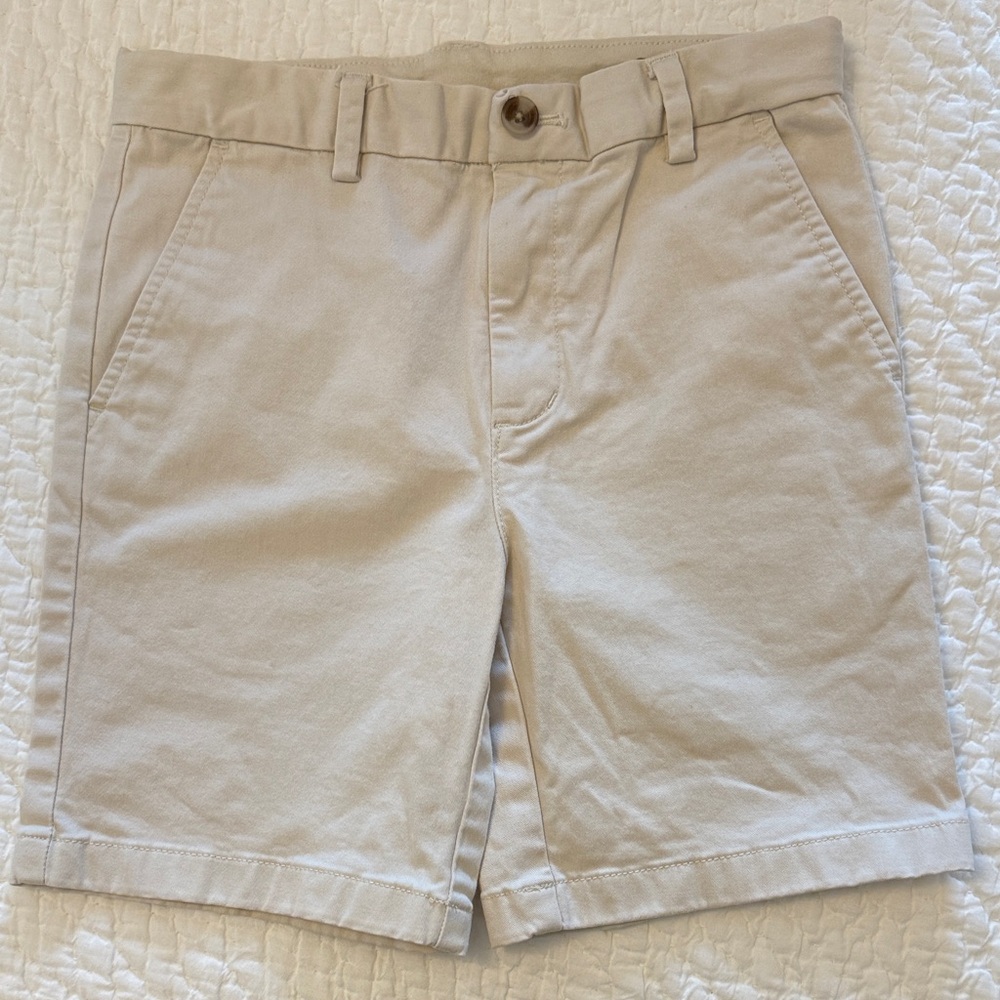 Vineyard Vines Boys Light Khaki Flat Front Shorts